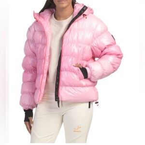 LoveShackFancy x Bogner Rose Pink Puffer Jacket